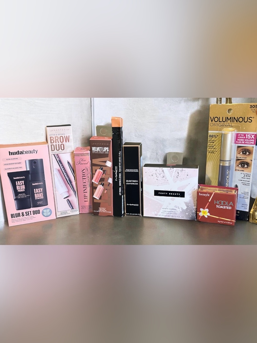 New Luxury Makeup 9 Piece Bundle. Mac,Fenty,ABH,Benefit, too faced